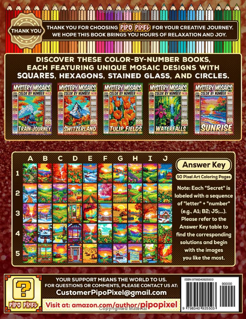 Rural Charm Mystery Mosaic Color by Number - Part: 18
