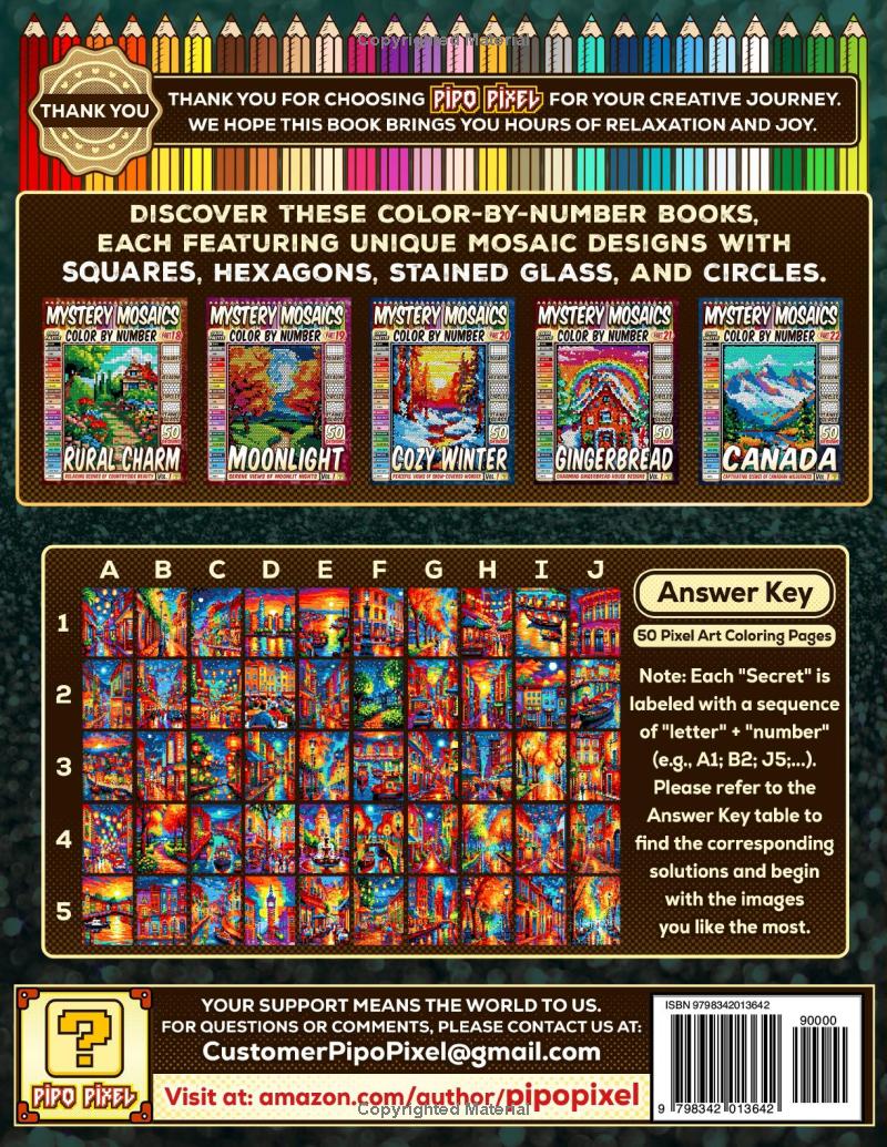 Night City Mystery Mosaic Color by Number - Part: 23