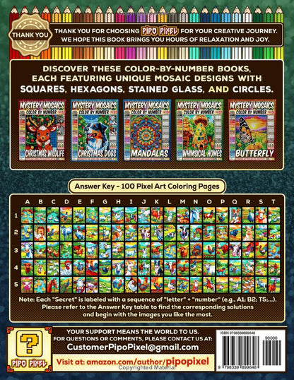 100 Farm Life Masterpieces - Mystery Mosaic Color by Number - Part: 07