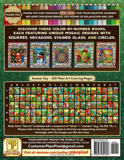 100 Farm Life Masterpieces - Mystery Mosaic Color by Number  - Part: 07