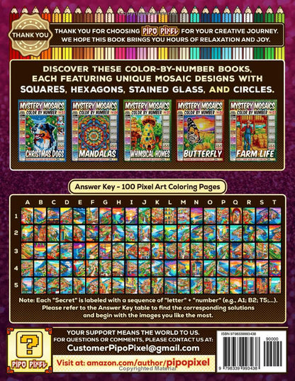 100 Amalfi Coast Masterpieces - Mystery Mosaic Color by Number - Part: 08