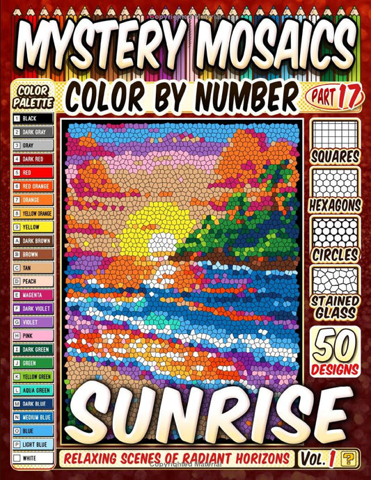 Sunrise Landscapes Mystery Mosaic Color by Number - Part: 17