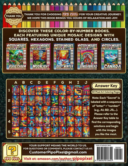 Night City Mystery Mosaic Color by Number - Part: 23