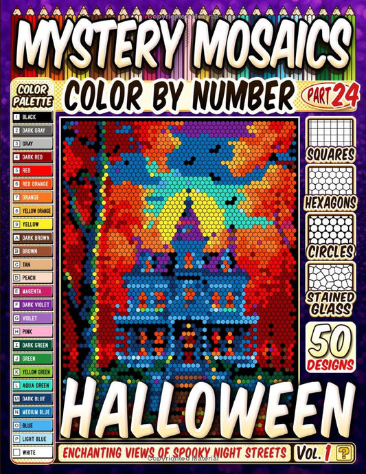 Halloween Night Mystery Mosaic Color by Number - Part: 24