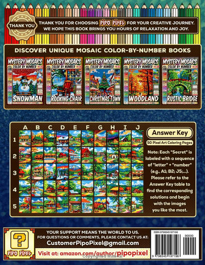 Cabin Bliss Mystery Mosaic Color by Number - Part: 40
