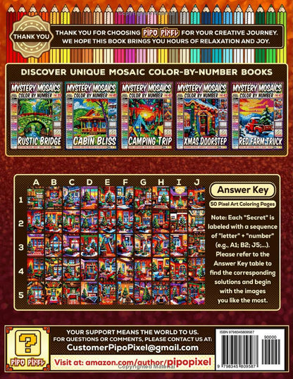 Xmas Decorated Room Mystery Mosaic Color by Number - Part: 44