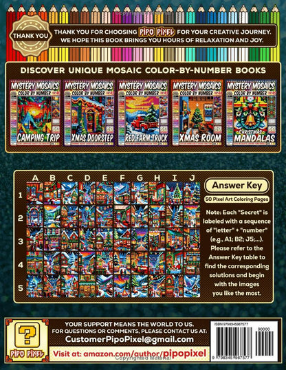 Christmas Night Mystery Mosaic Color by Number - Part: 46