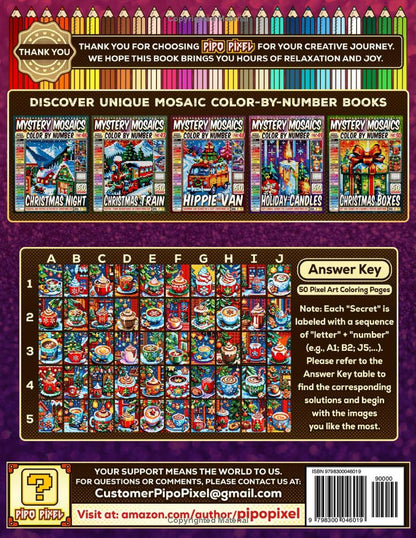 Christmas Hot Cocoa Mystery Mosaic Color by Number - Part: 51