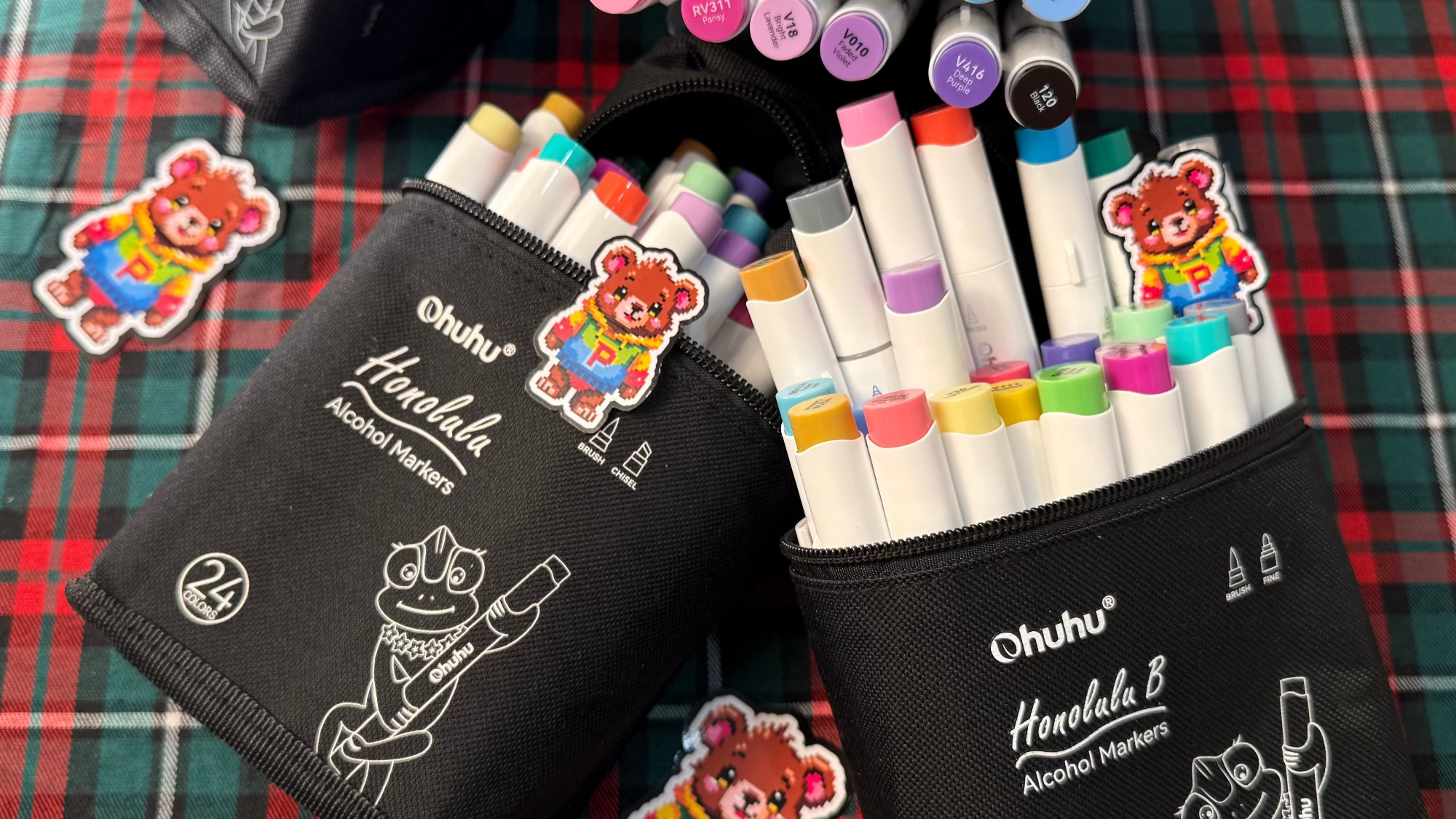 Ohuhu Alcohol Markers 24 Color Set